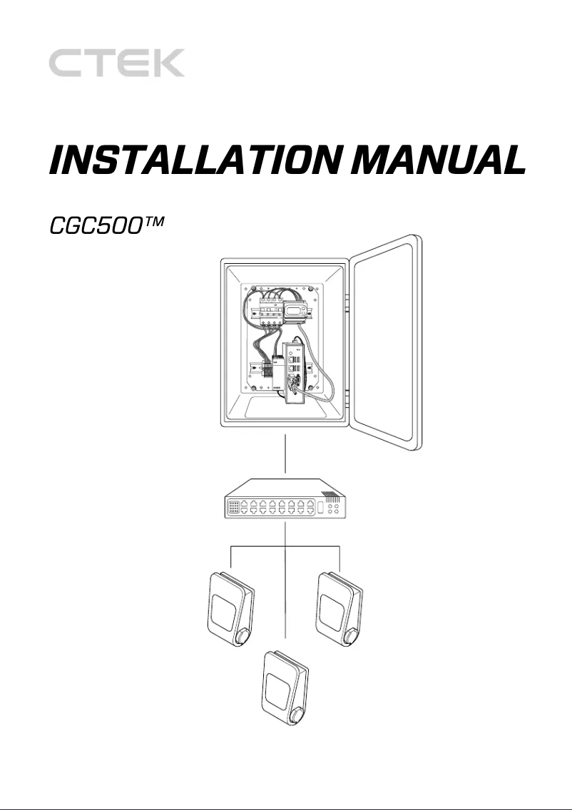 Page 1 de la notice Manuel utilisateur Ctek CGC500 4000A
