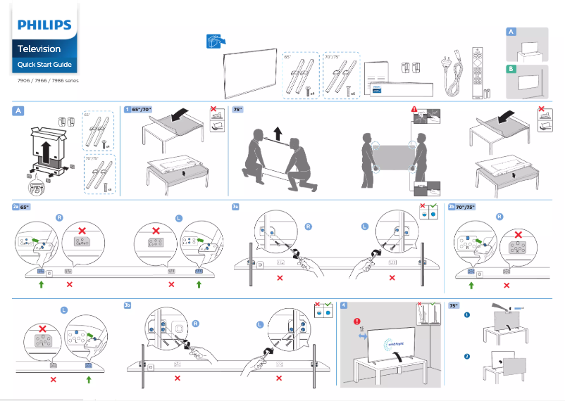 Image de la première page du manuel de l'appareil 55PUN7906
