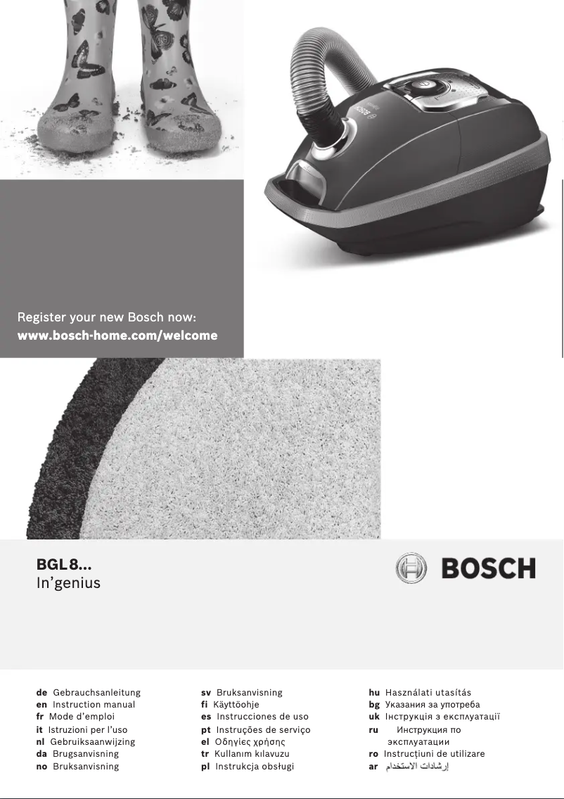Page 1 de la notice Manuel utilisateur Bosch In'genius BGL8430
