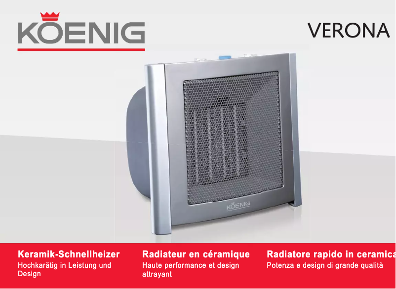 Page 1 de la notice Manuel utilisateur Koenig Verona B06147