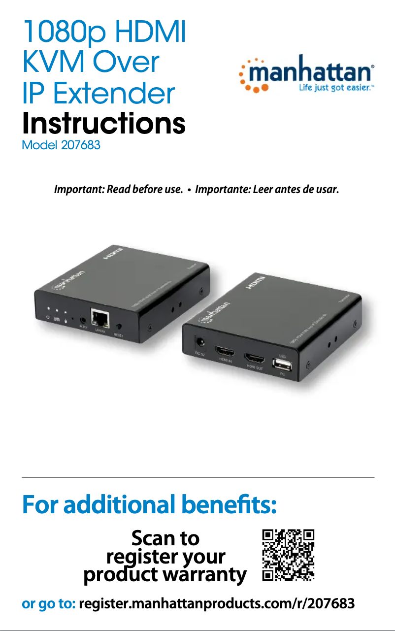 Image de la première page du manuel de l'appareil 207683