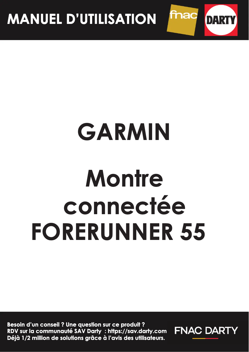 Página 1 del manual Manual de usuario Garmin Forerunner 55