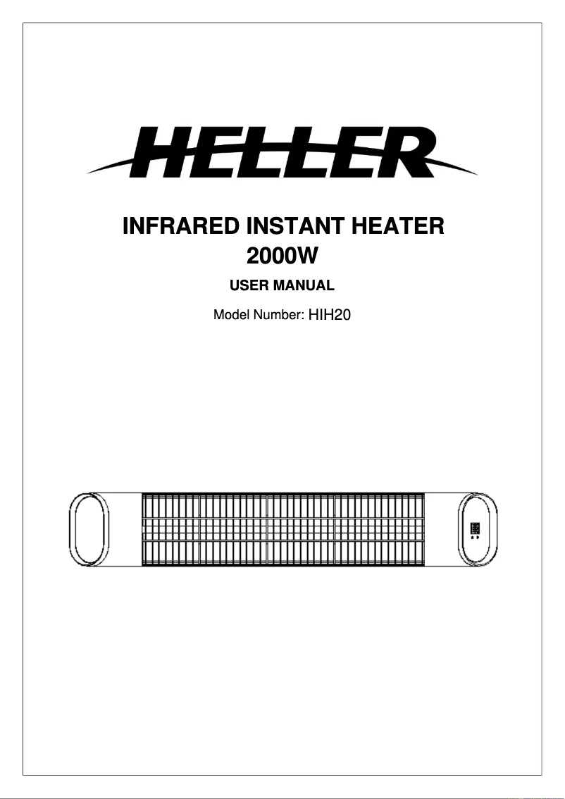 Page 1 de la notice Manuel utilisateur Heller HIH20