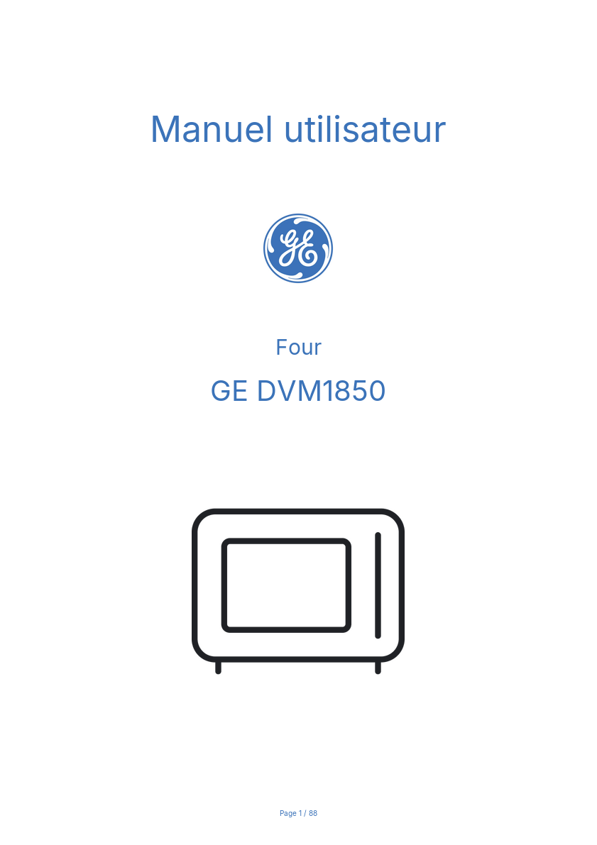Image de la première page du manuel de l'appareil DVM1850