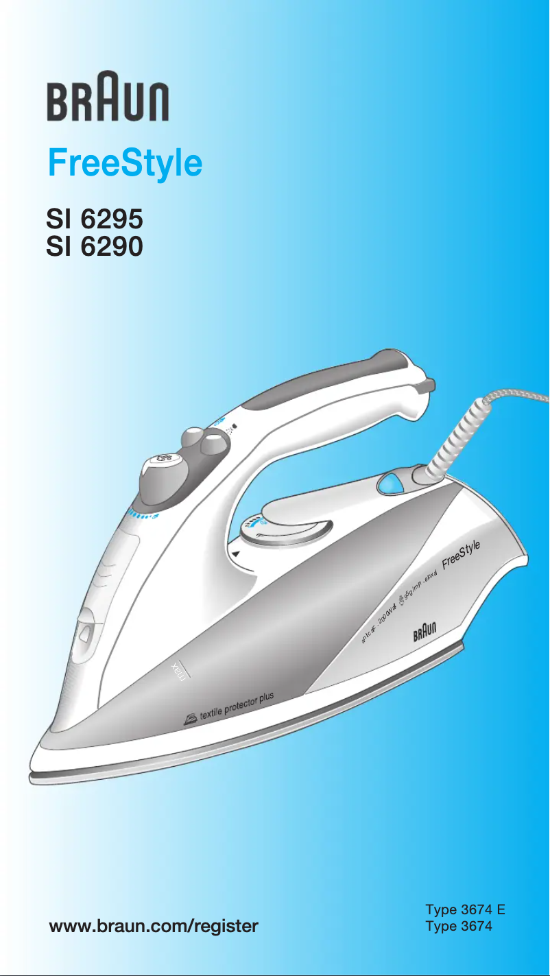 Page 1 de la notice Manuel utilisateur Braun FreeStyle SI6290