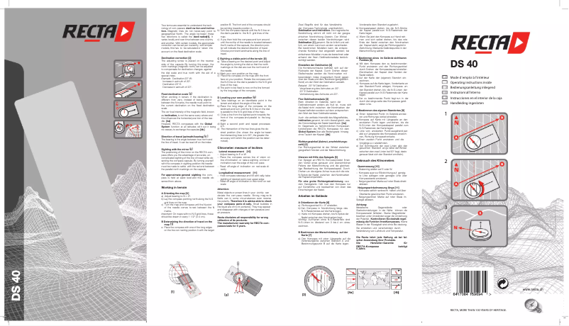 Image de la première page du manuel de l'appareil DS-40