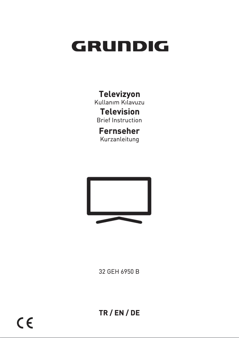 Page 1 de la notice Manuel utilisateur Grundig 32 GEH 6950 B