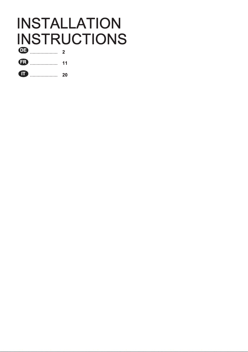 Page 1 de la notice Guide d'installation Electrolux GHGL4046CN