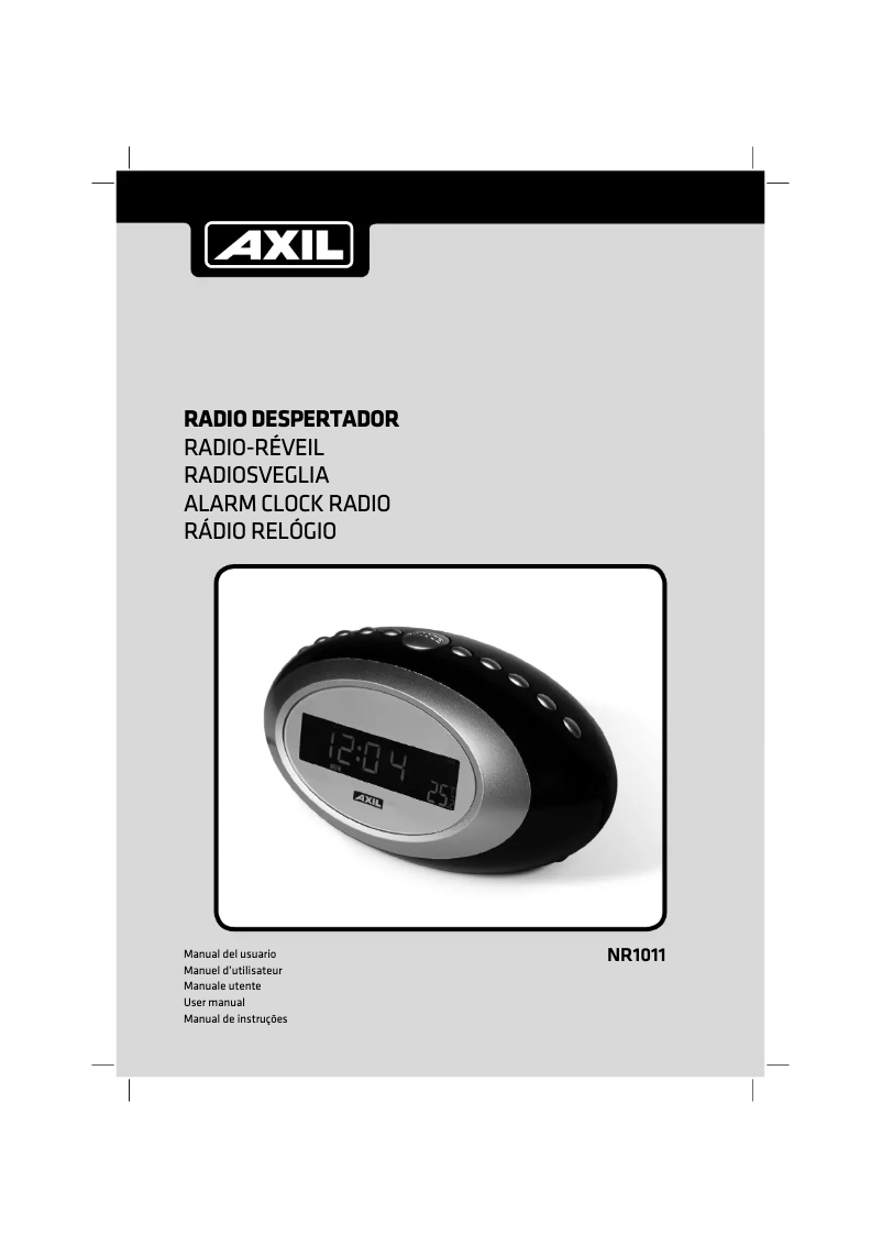 Image de la première page du manuel de l'appareil NR1011