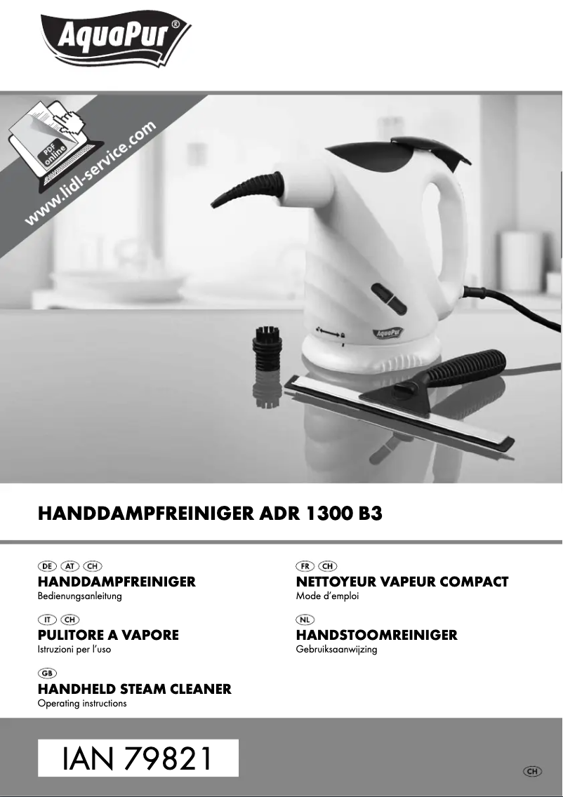 Page n°1 - Manuel utilisateur AquaPur ADR 1300 B3