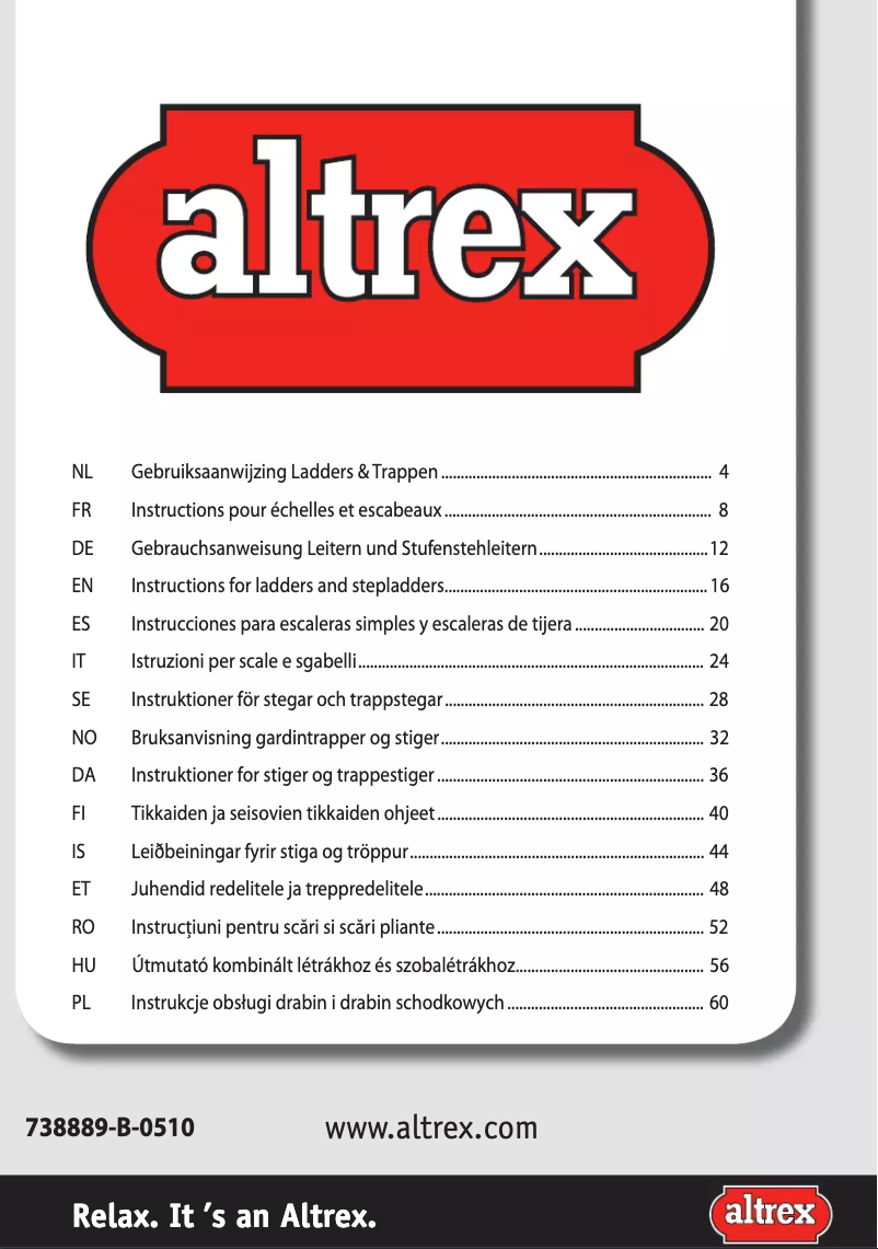 Página 1 del manual Manual de usuario Altrex Nevada