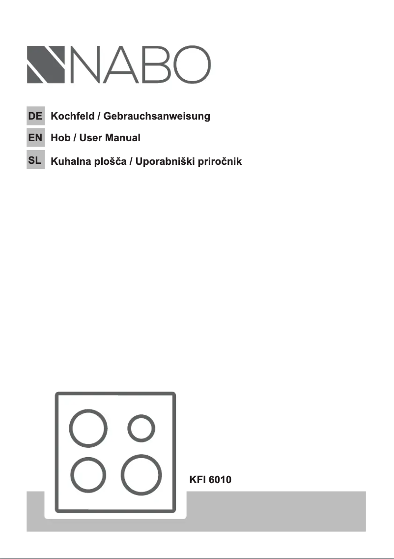 Page 1 de la notice Manuel utilisateur Nabo KFI 6010