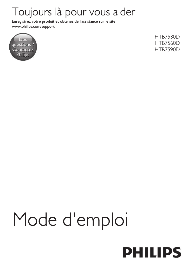 Imagen de la primera página del manual del dispositivo HTB7560D