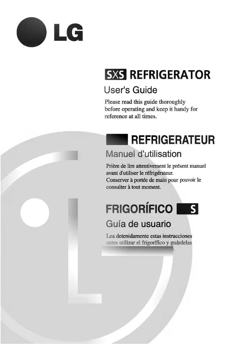 Image de la première page du manuel de l'appareil GR-G227STB