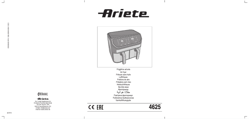 Página 1 del manual Manual de usuario Ariete 4625