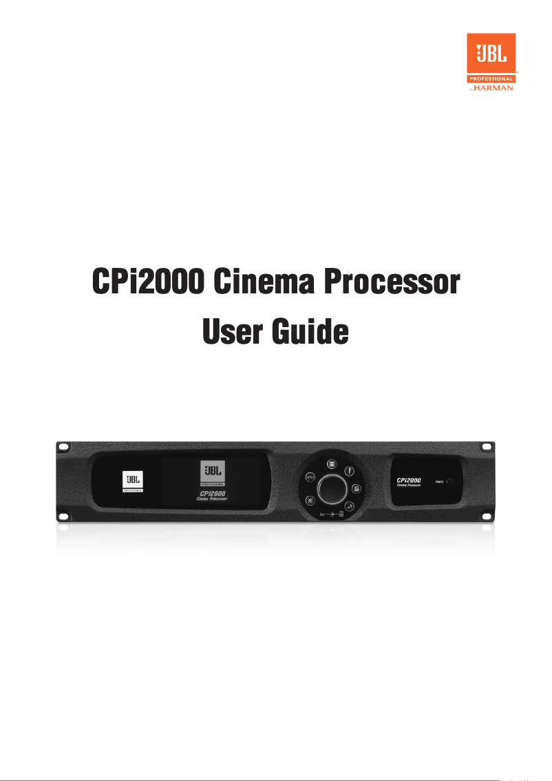 Page n°1 - Manuel utilisateur JBL CPi2000