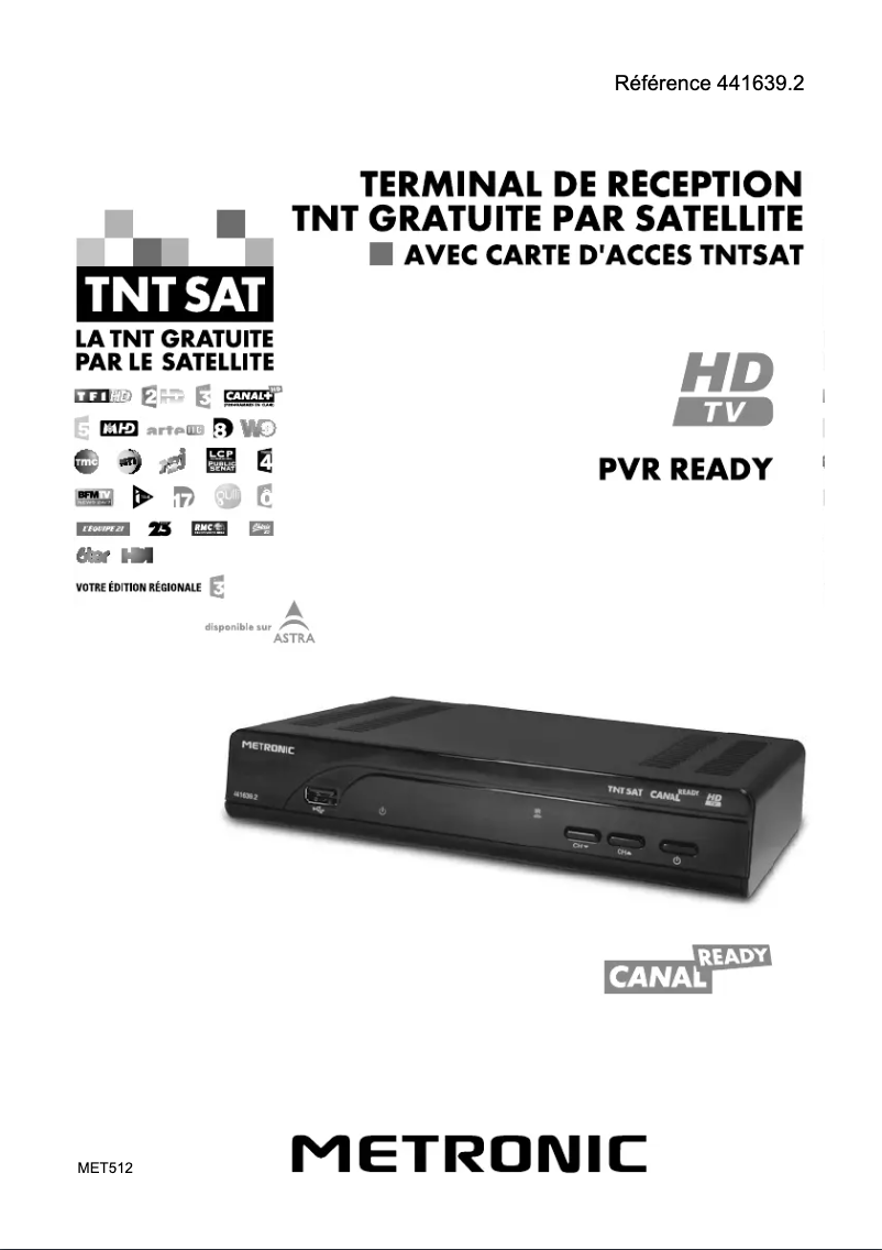 Page 1 de la notice Manuel utilisateur Metronic TNT Sat 441639
