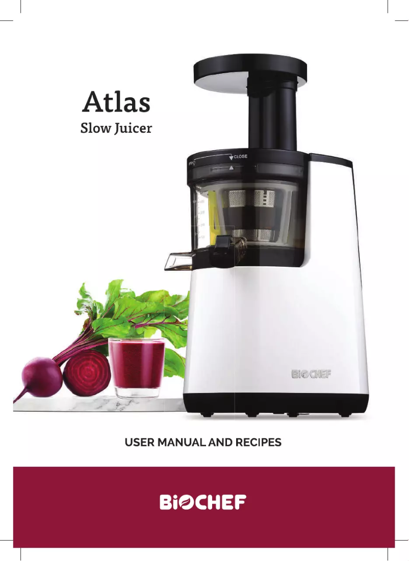 Page n°1 - Manuel utilisateur BioChef Atlas