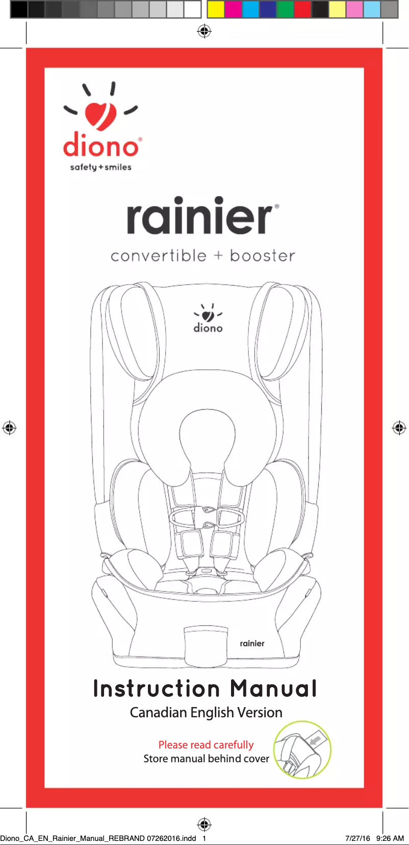 Image de la première page du manuel de l'appareil Rainier