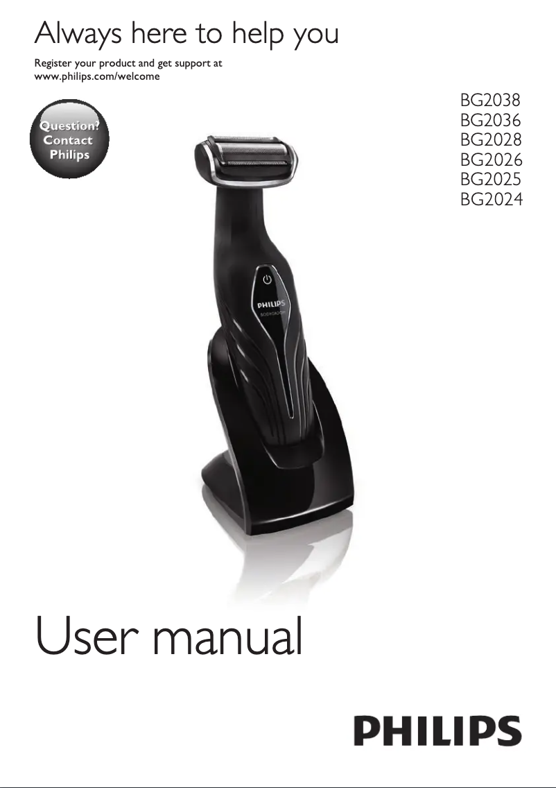 Página 1 del manual Manual de usuario Philips BG2030