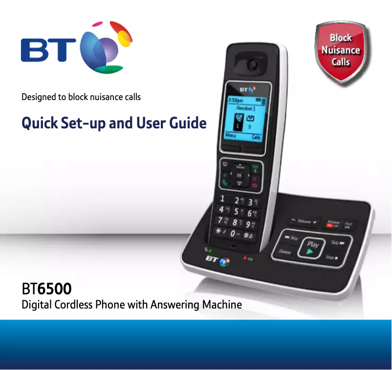 Imagen de la primera página del manual del dispositivo BT 6500 Single