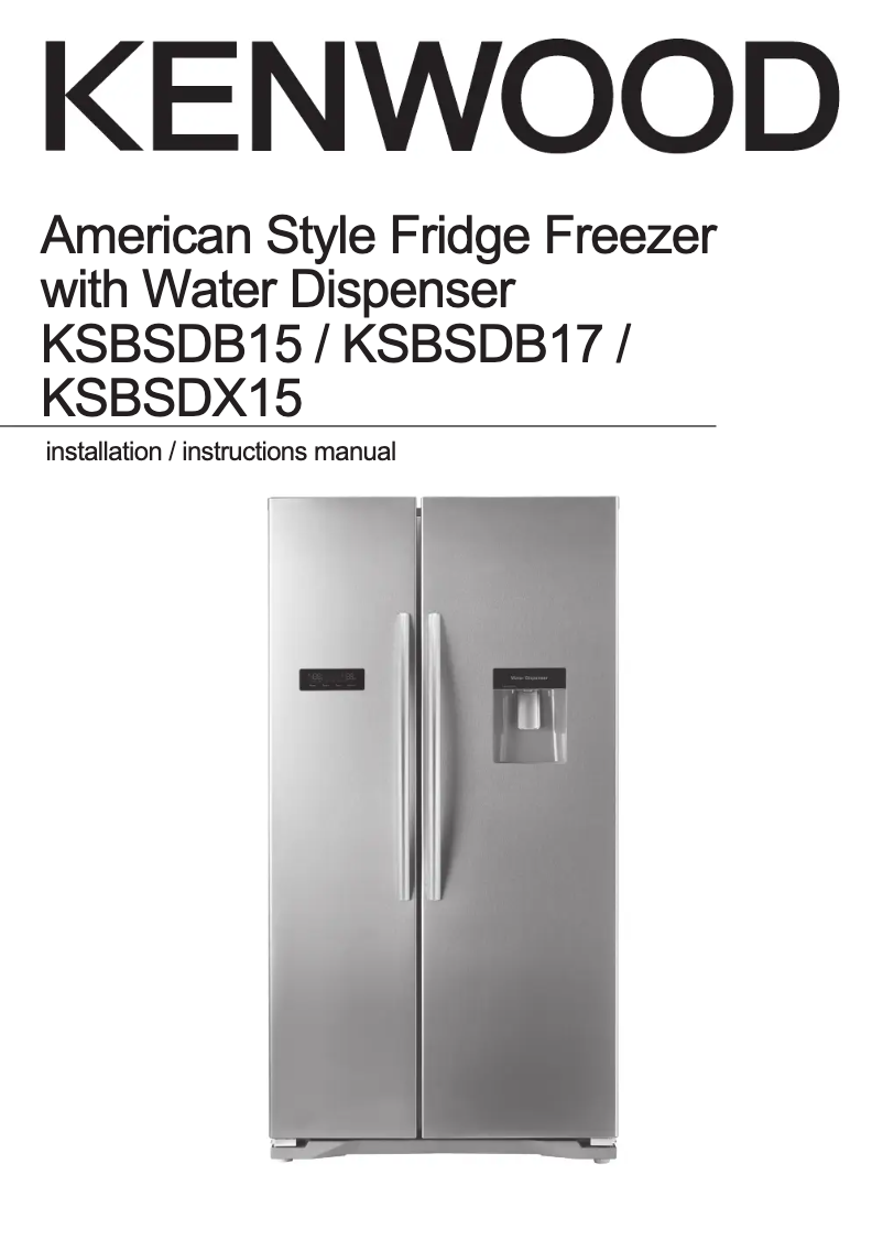 Page 1 de la notice Manuel utilisateur Kenwood KSBSDX15