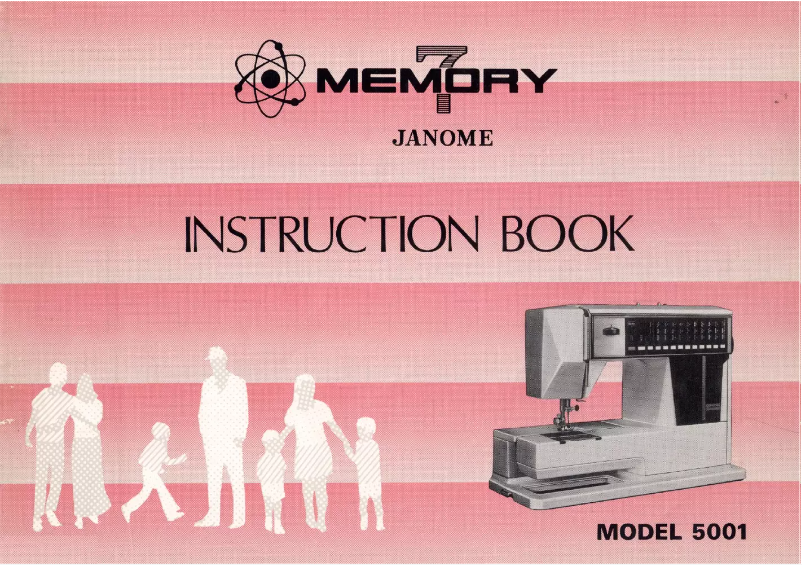 Page 1 de la notice Manuel utilisateur Janome Memory 7-5001