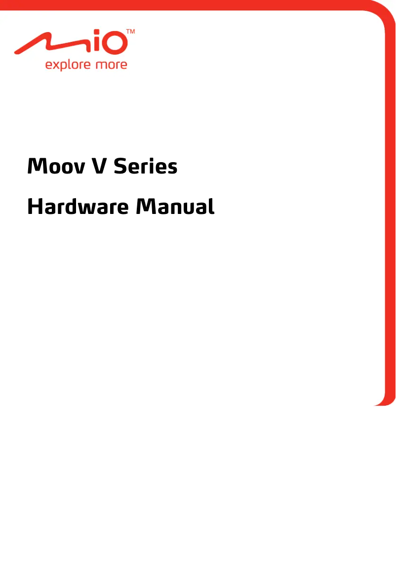 Image de la première page du manuel de l'appareil Moov Spirit V735 TV