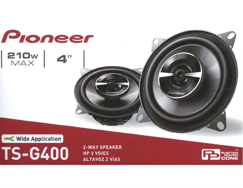 Page n°1 - Manuel utilisateur Pioneer TS-G400