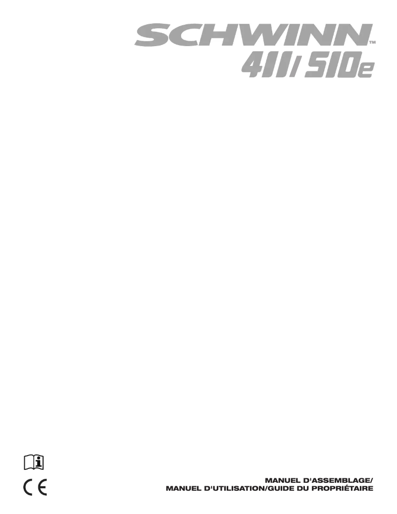 Page n°1 - Manuel utilisateur Schwinn 510E