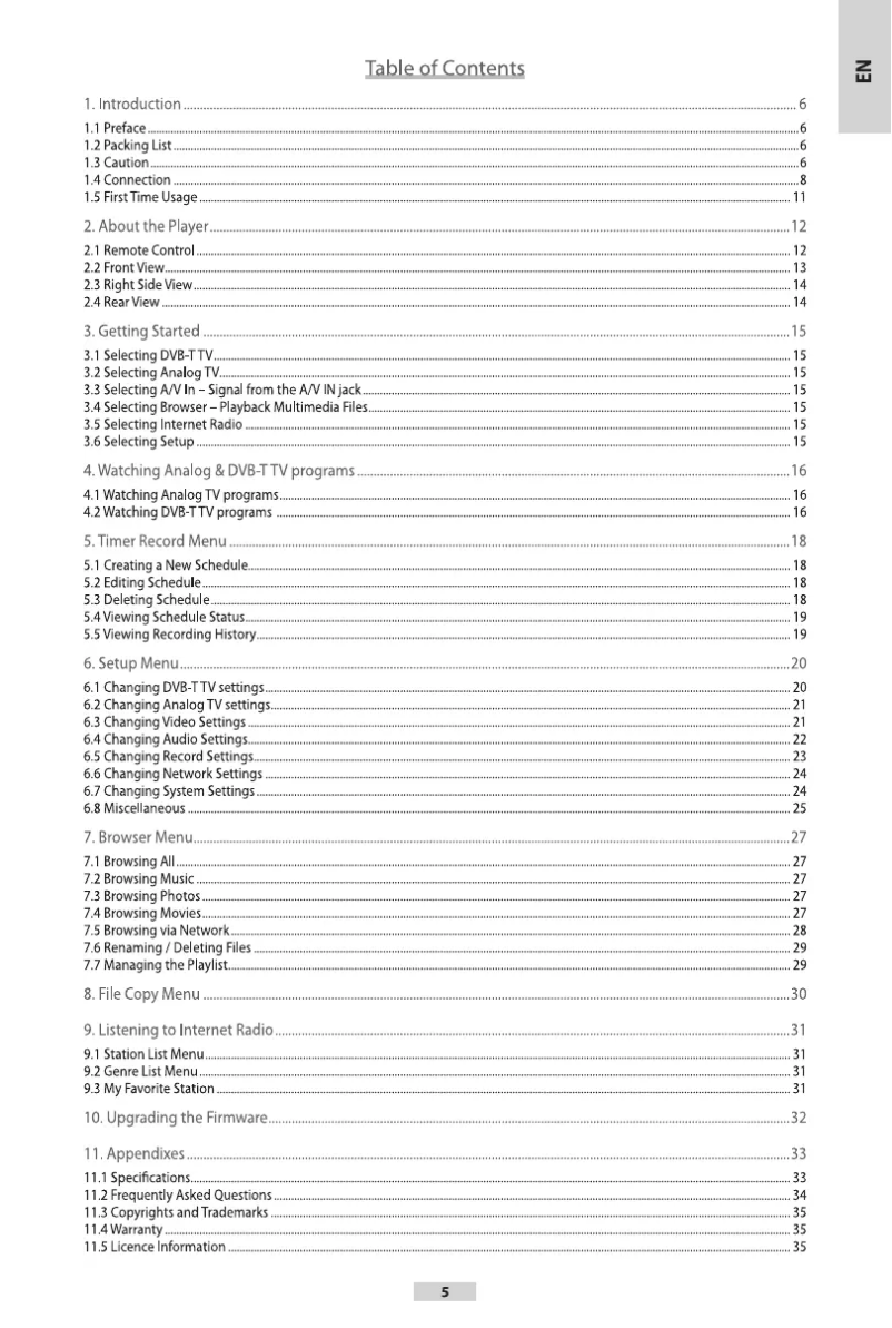Image de la première page du manuel de l'appareil Movie Cube P800