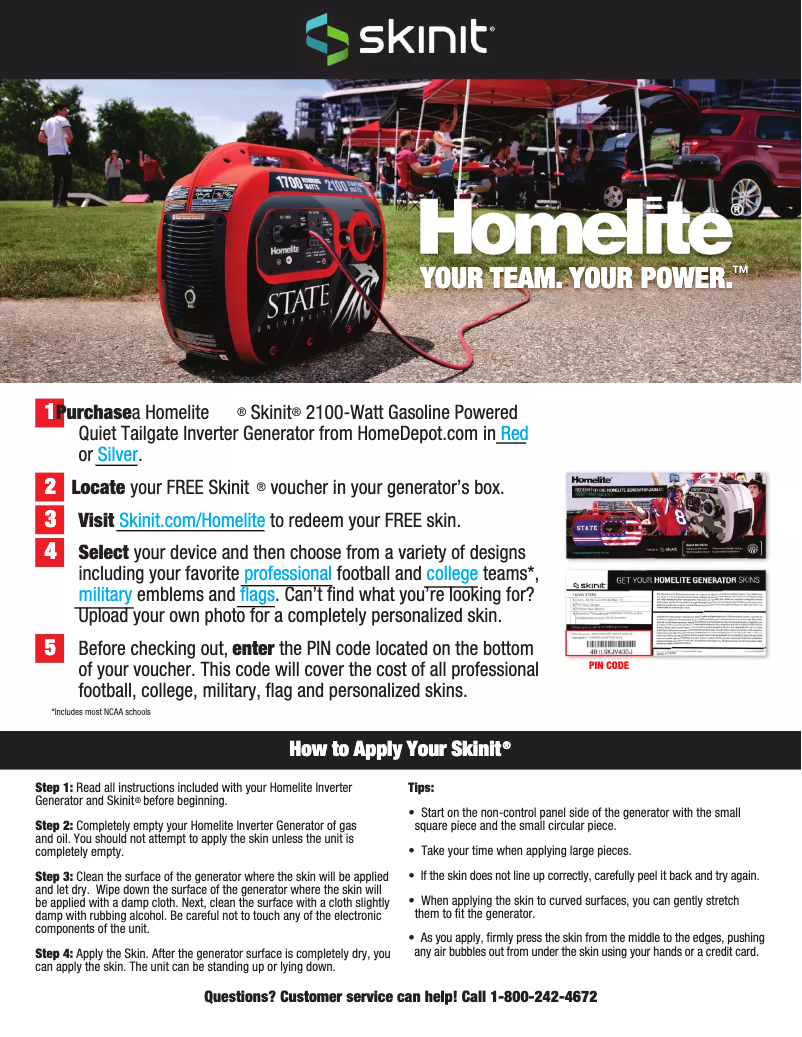 Page 1 de la notice Manuel utilisateur Homelite UTI2100R