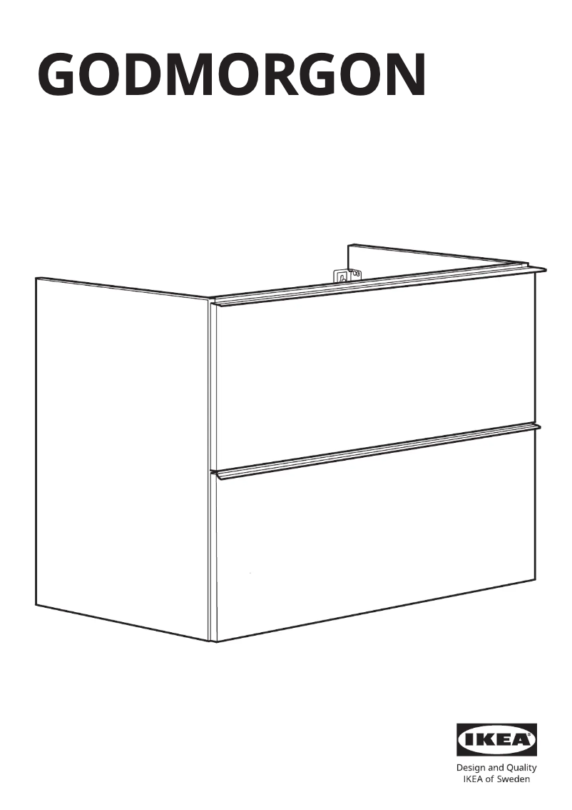 Image de la première page du manuel de l'appareil GODMORGON 601.809.94