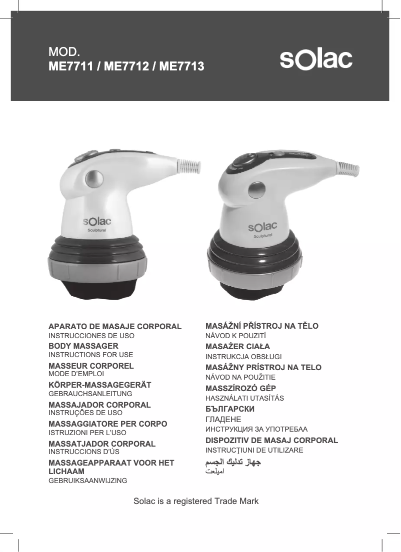 Page n°1 - Manuel utilisateur Solac Sculptural ME771