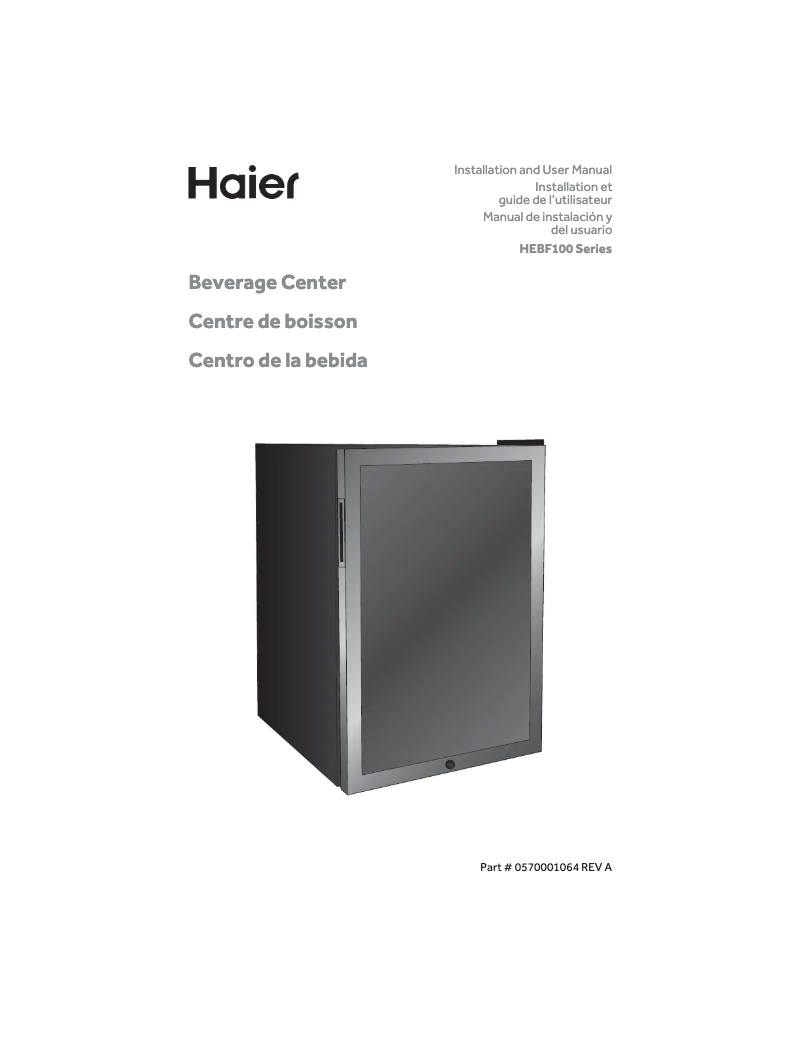 Page 1 de la notice Manuel utilisateur Marvel HEBF100BXS