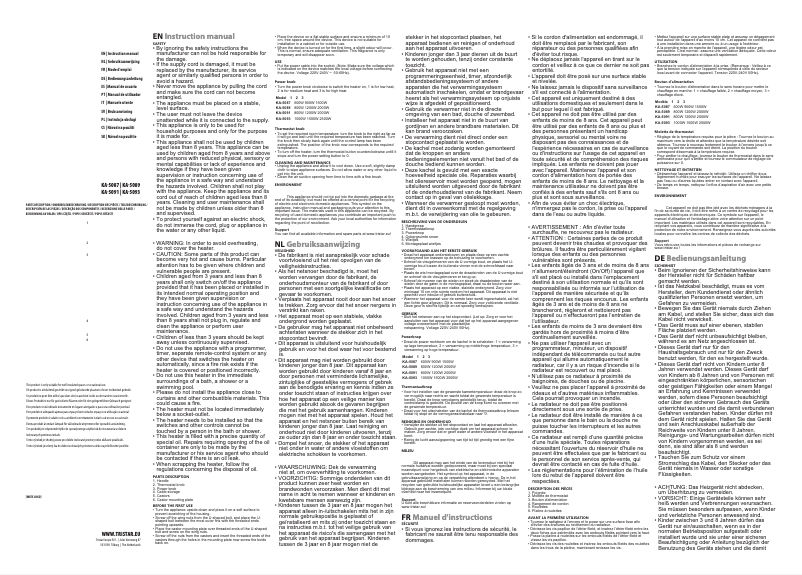 Image de la première page du manuel de l'appareil KA-5093