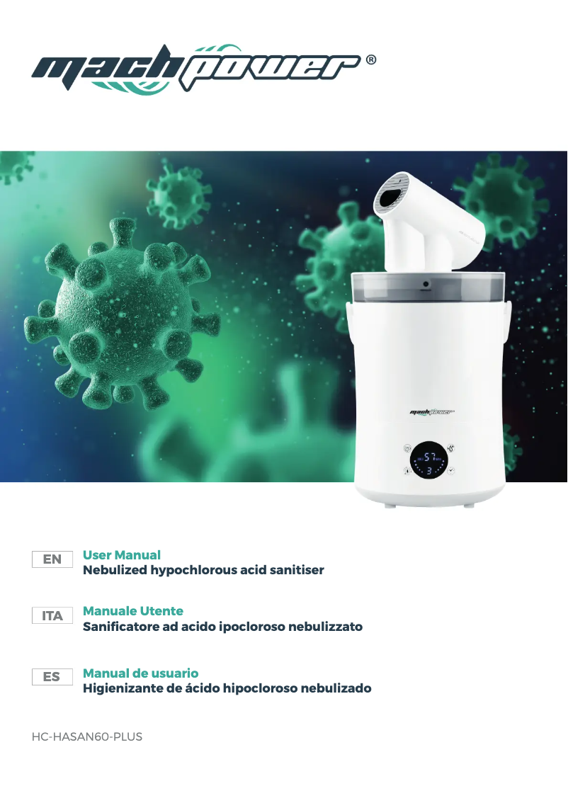Page 1 de la notice Manuel utilisateur Mach Power HC-HASAN60-PLUS