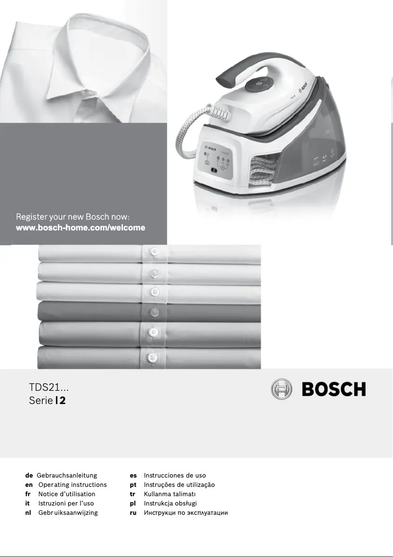 Page n°1 - Manuel utilisateur Bosch Serie 2 TDS2110