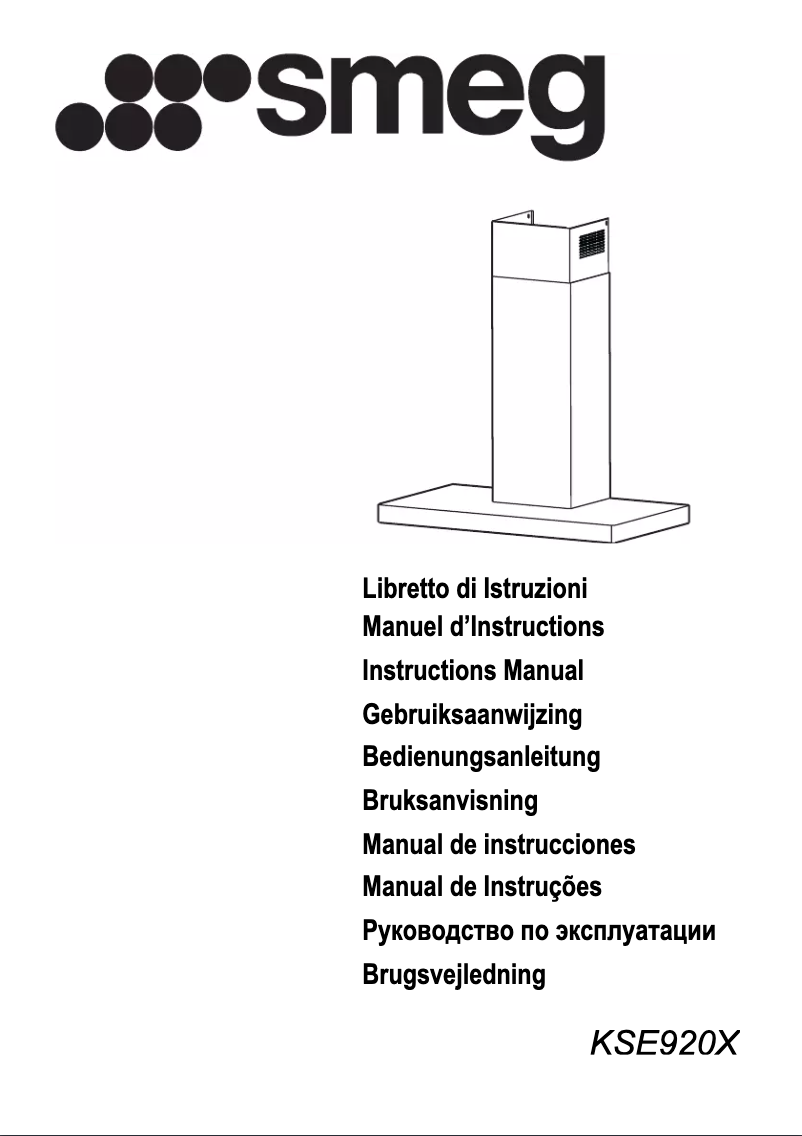 Page 1 de la notice Manuel utilisateur Smeg KSE920X