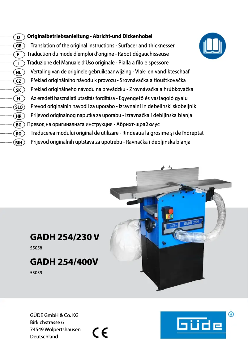 Page 1 de la notice Manuel utilisateur Güde GADH 254/400V