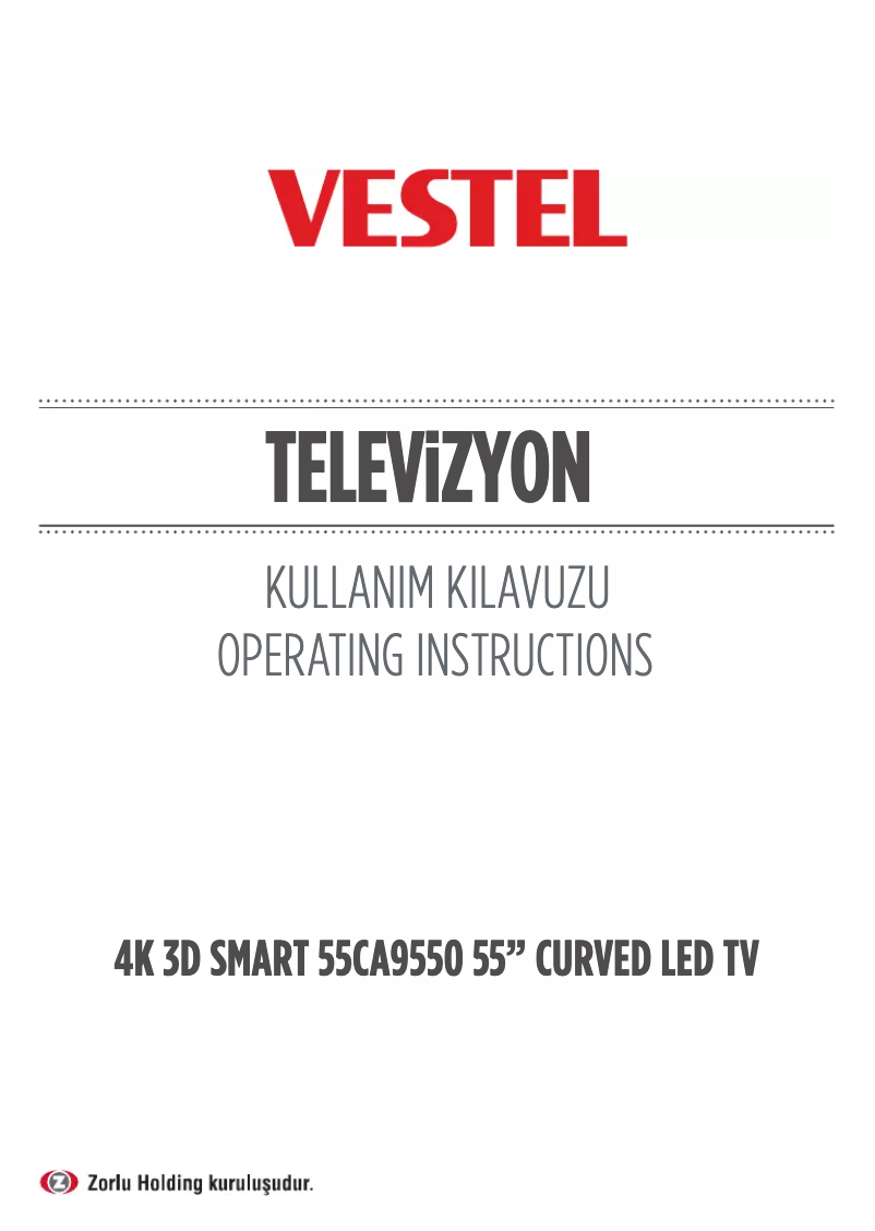 Image de la première page du manuel de l'appareil 55CA9550