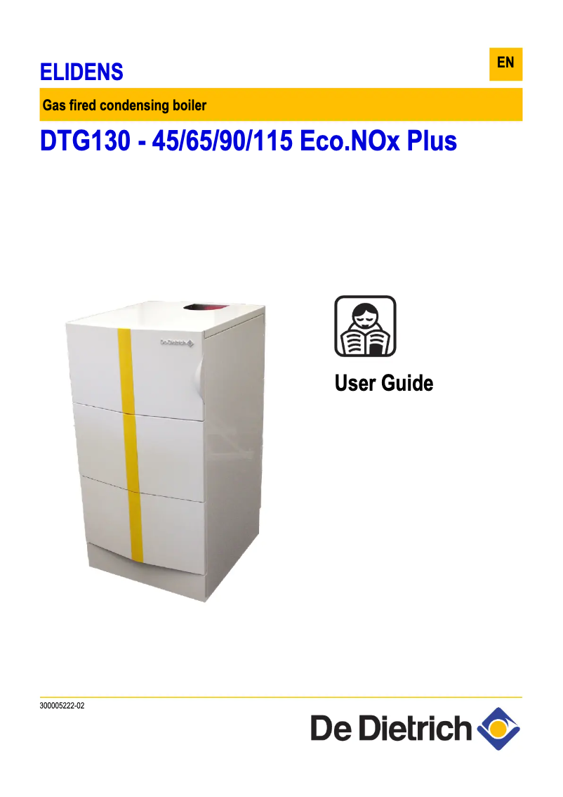 Imagen de la primera página del manual del dispositivo DTG 130/45 Eco.NOx Plus