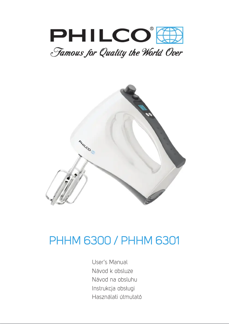 Page 1 de la notice Manuel utilisateur Philco PHHM 6301