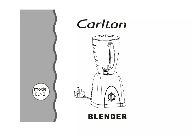 Page 1 de la notice Manuel utilisateur Carlton BLN2