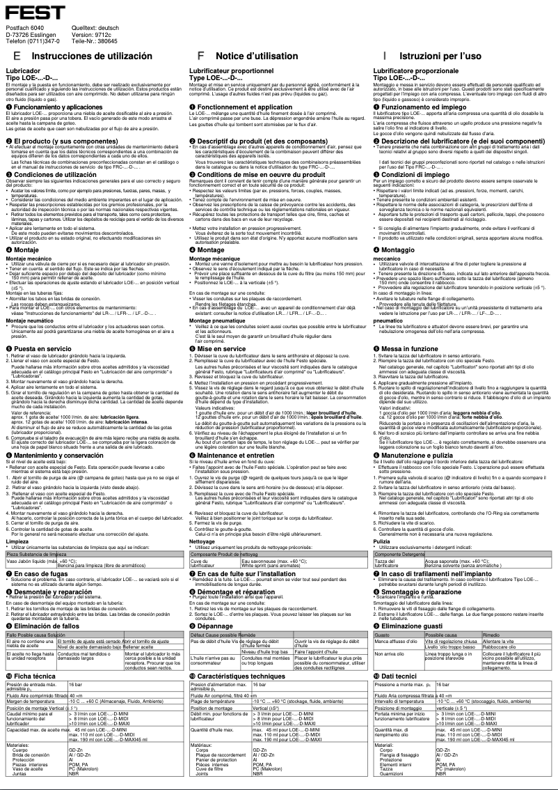 Image de la première page du manuel de l'appareil LOE-1-D-MAXI