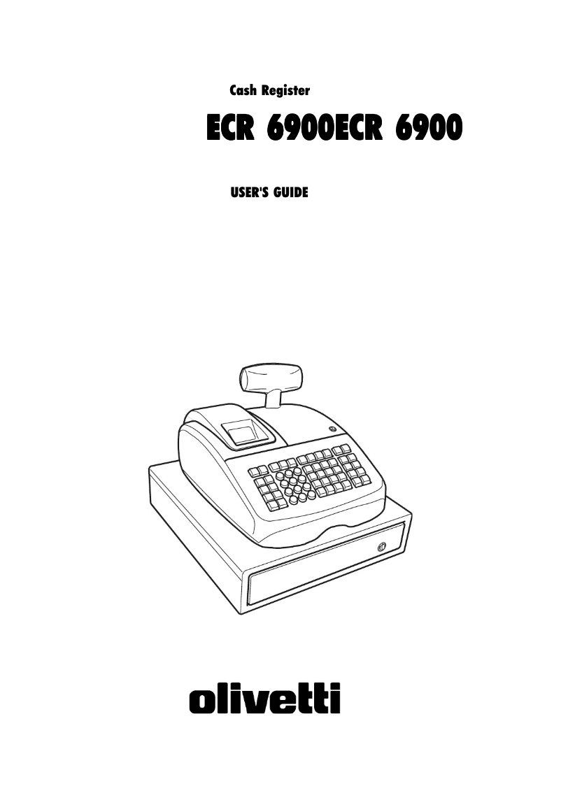 Page 1 de la notice Manuel utilisateur Olivetti ECR6900