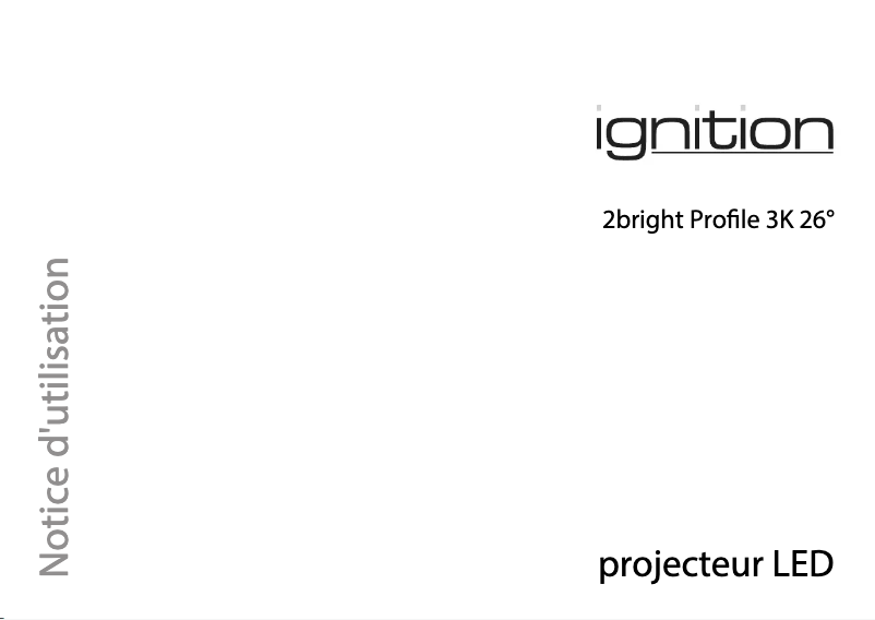 Image de la première page du manuel de l'appareil 2bright Profile 3K