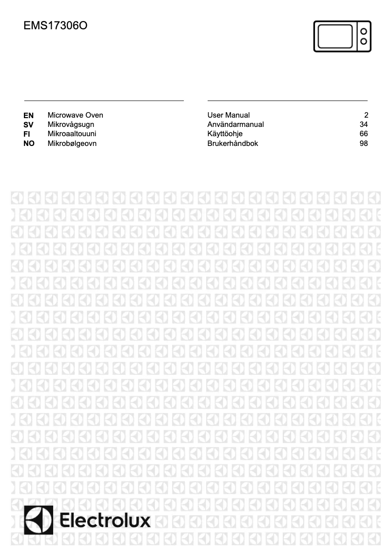 Page 1 de la notice Manuel utilisateur Electrolux EMS17306OW