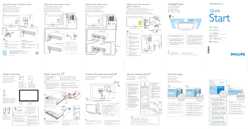 First page image of the manual for 47PFL5603S
