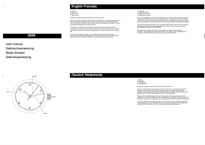 Page 1 de la notice Manuel utilisateur Davis 0846